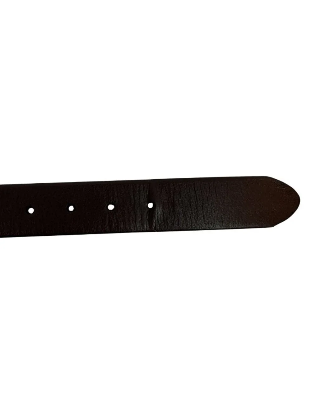 Woodward Genuine Leather Belt Mens 36 Dark Brown Silver Buckle Classic Style